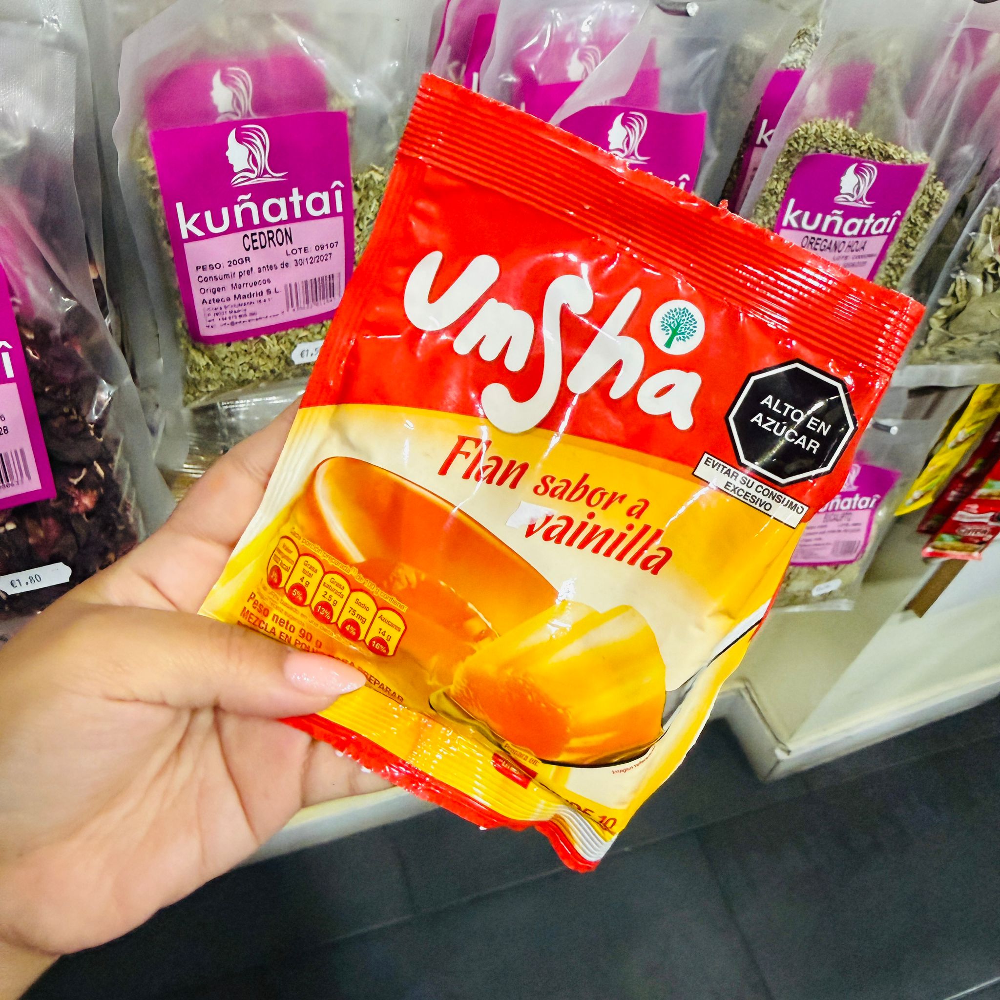 Flan sabor vainilla Umsha