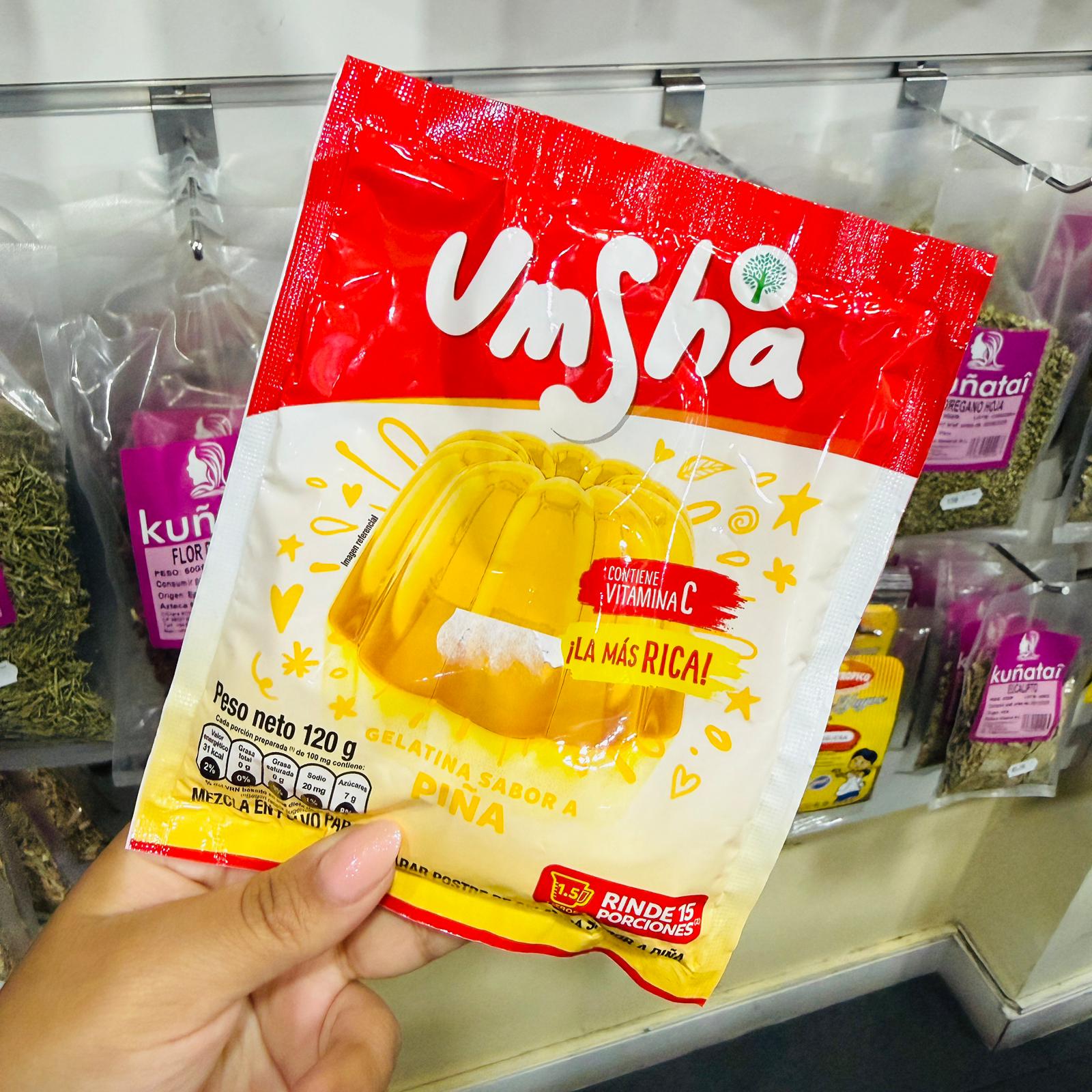 Geltina de piña Umsha